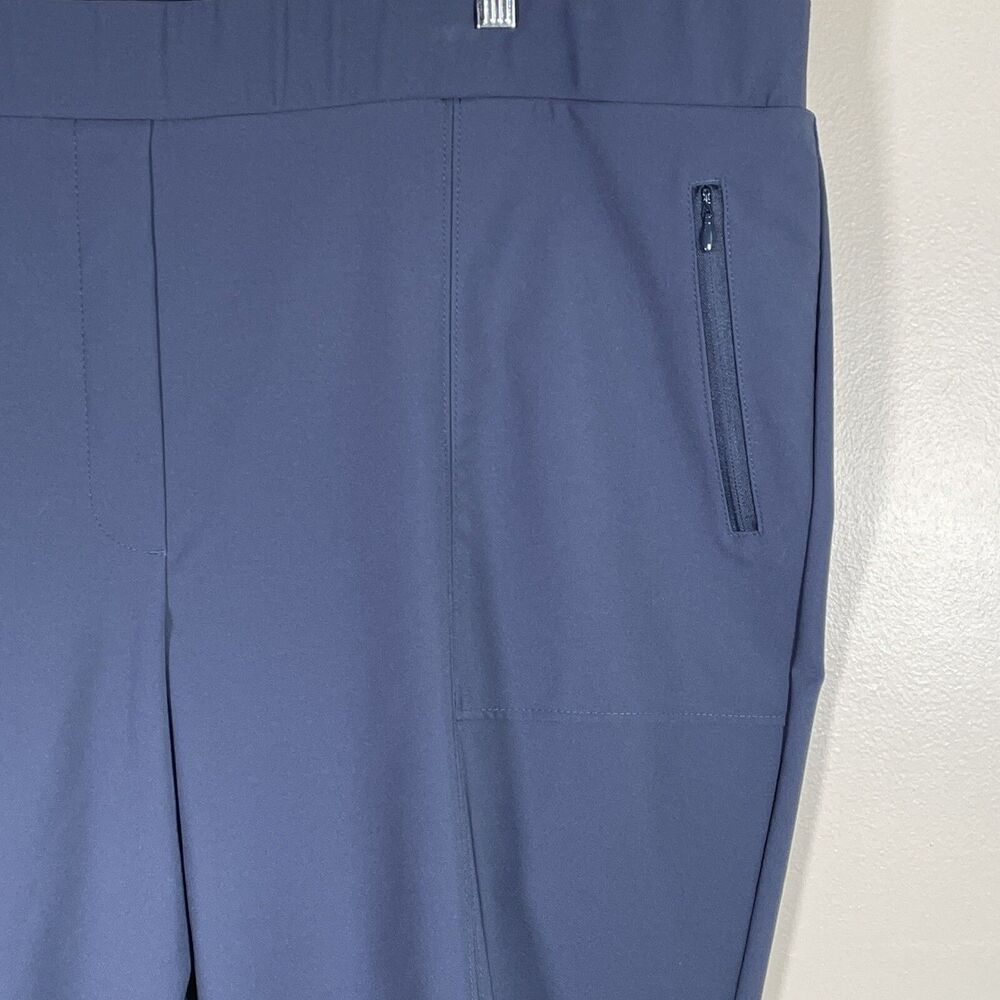 NWT Lane Bryant On The Go Pants PLUS 26 Ankle Mid-Rise Blue-Gray Pockets - Picture 3 of 14